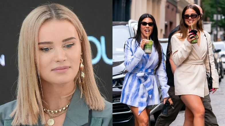 Zagraniczni internauci krytykują Kourtney Kardashian w marynarce od Maffashion: "Myślałam, że ma na sobie SZLAFROK"