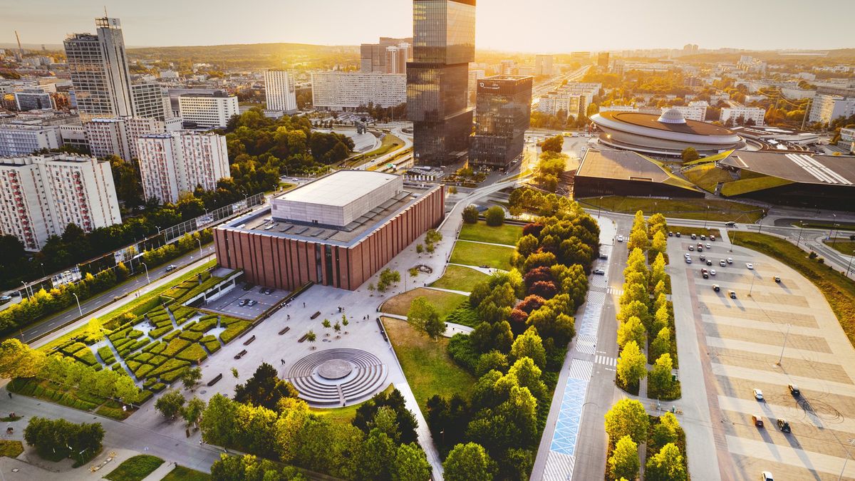 Katowice z lotu ptaka