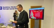 Ksiądz tłumaczy, czemu przyszedł do siedziby TVP. "Pokazanie solidarności"