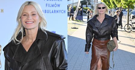 Małgorzata Kożuchowska zadaje szyku na festiwalu filmowym w Gdyni