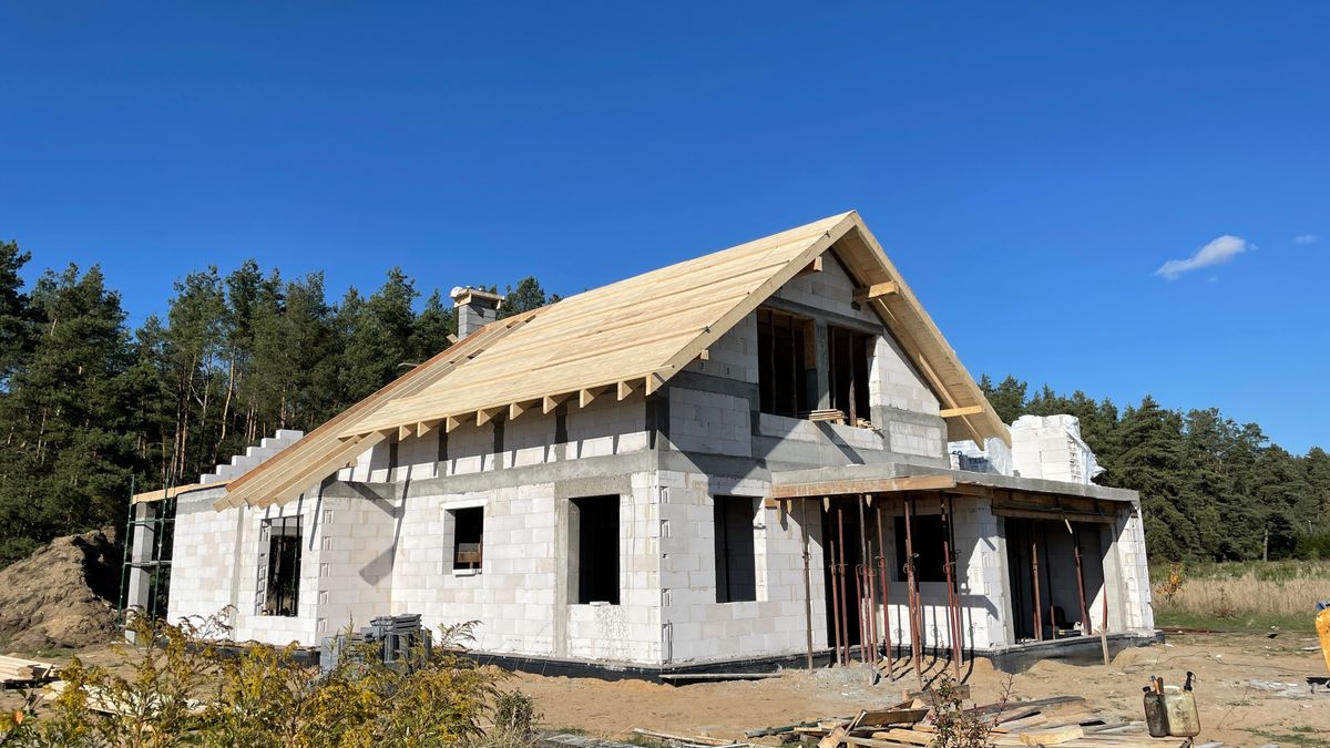 budowa, wykopy, fundamenty, budowanie, ekipa budowlana, budowa domu, fundament, rozkopana ziemia, teren budowy, stan surowy