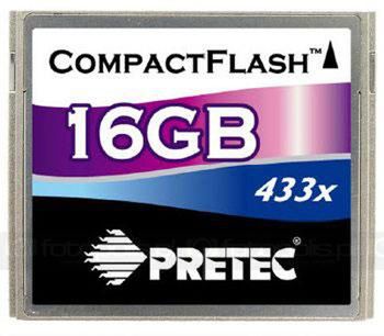 Najszybsza karta CompactFlash - Pretec 16GB 433x 1