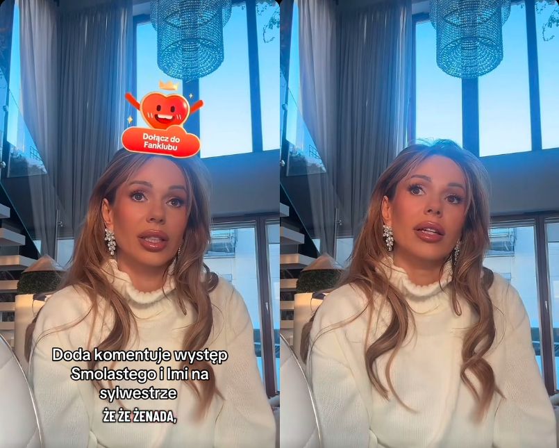 Doda gorzko o Smolastym i sylwestrowej "sobowtórce"
