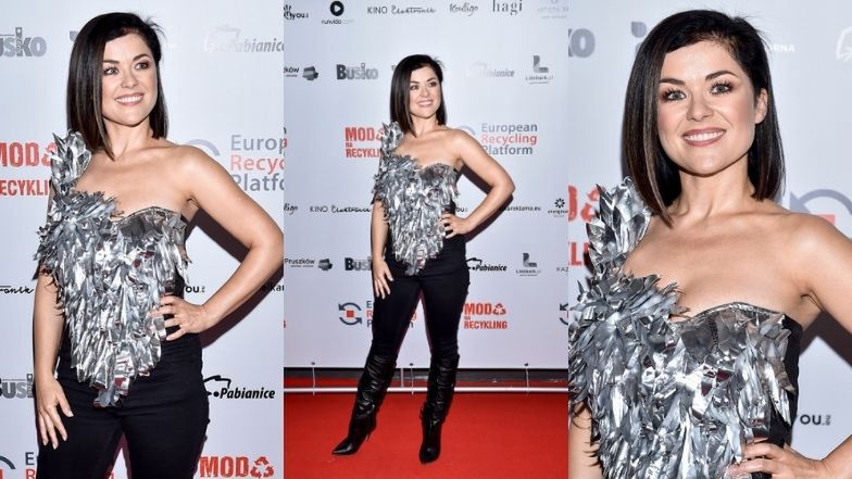 Celebrytki na pokazie "Moda na recykling 2"
