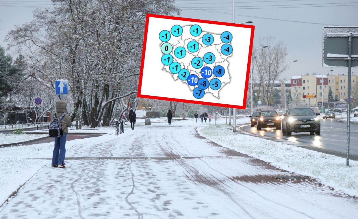 Śnieg i mróz -10 stopni. Jest najnowsza prognoza pogody