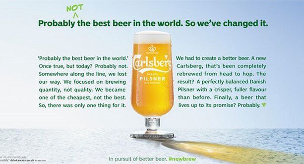 Carlsberg w nowej kampanii przyznaje, że „prawdopodobnie wcale nie jest najlepszym piwem na świecie”
