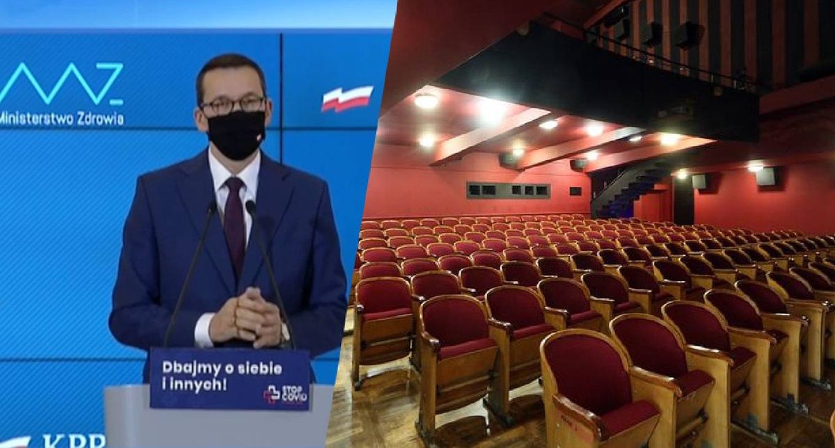 Premier Mateusz Morawiecki ogłosił 4 listopada nowe restrykcje, które obejmą m.in. kina 