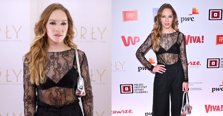 Orły 2025. Hanna Turnau opromienia galę w KORONKOWEJ bluzce i czarnym staniku. Stylowa?