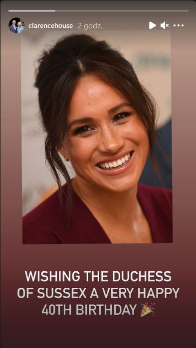 Rodzina królewska świętuje 40. urodziny Meghan Markle