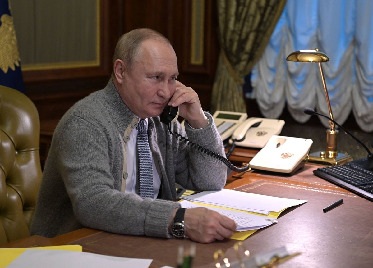 Prezydent Rosji Władimir Putin rozmawiał z kanclerzem Niemiec Olafem Scholzem
