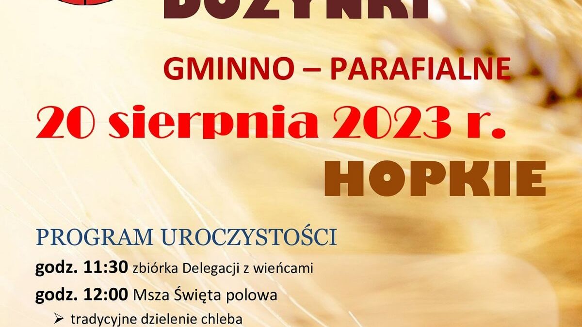 Dożynki w Hopkiem 2023