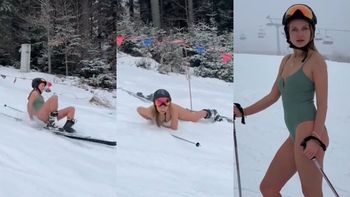 Odziana w strój kąpielowy Joanna Moro zaliczyła bolesny UPADEK na stoku narciarskim