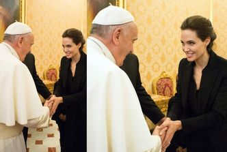 Angelina Jolie na audiencji u papieża Franciszka! (ZDJĘCIA)