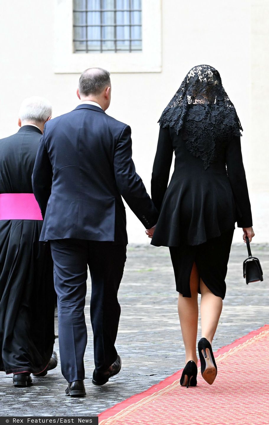 Agata Duda i Andrzej Duda na audiencji u papieża Franciszka