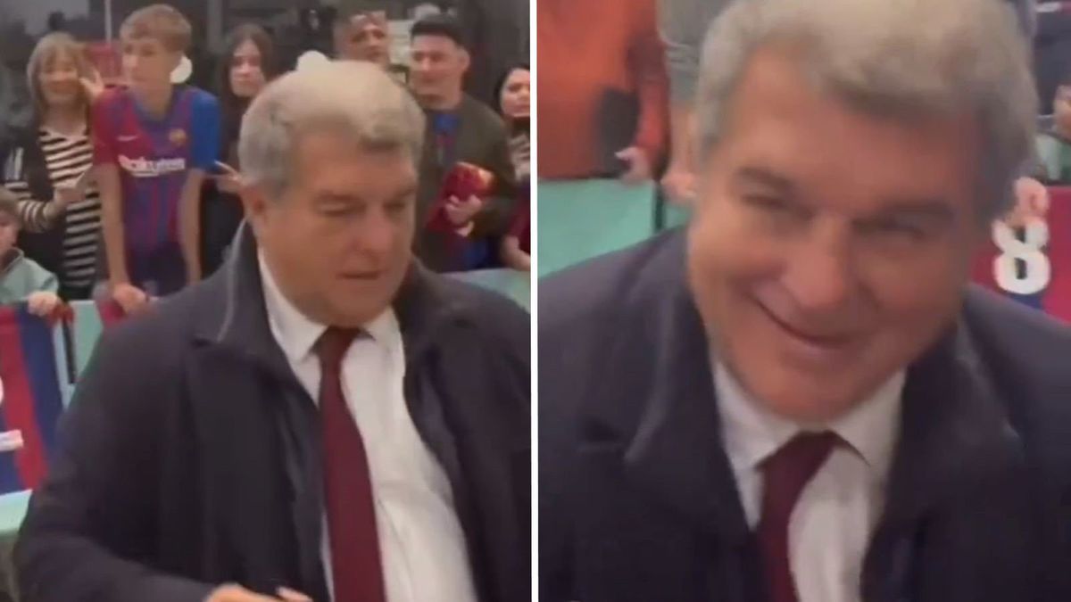 Joan Laporta spotkał się z kibicami na lotnisku