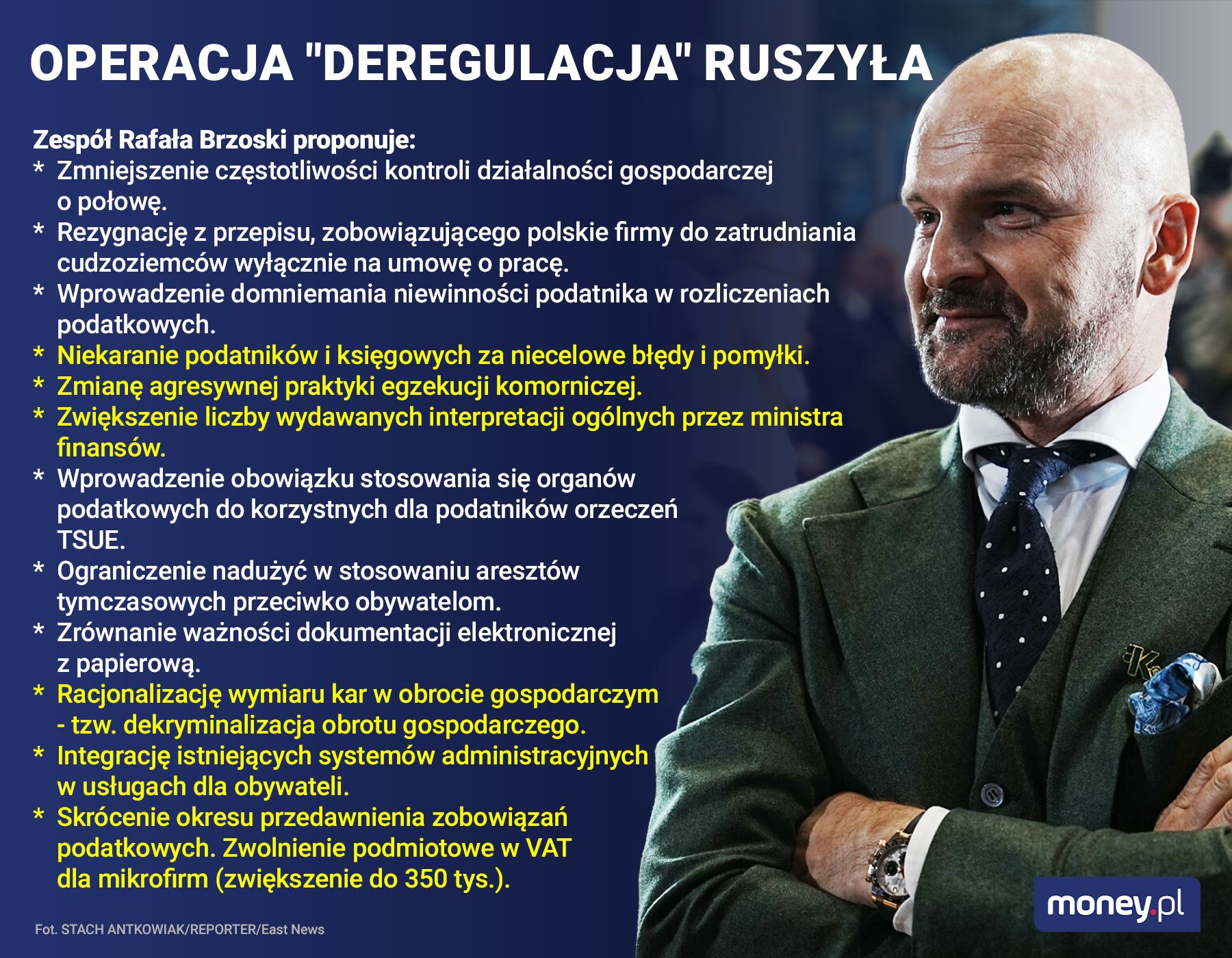 Oto część zmian, które proponuje zespół Rafała Brzoski