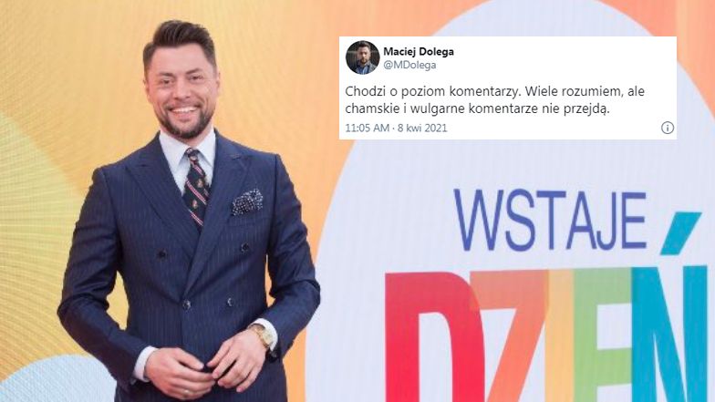Maciej Dolega pochwalił się transferem z TVN-u do TVP. Po fali krytyki ZABLOKOWAŁ KOMENTARZE