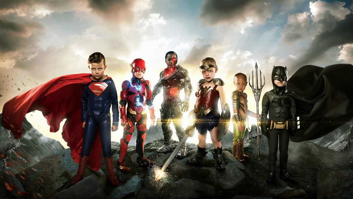 Josh Rossi przywrócił uśmiech dzieciom, zmieniając ich na zdjęciach w superbohaterów 1