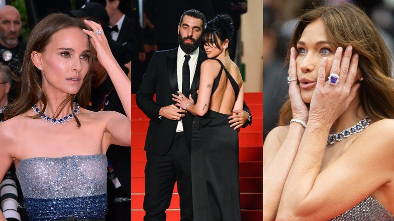 Gwiazdy olśniewają na festiwalu w Cannes: Dua Lipa z nowym partnerem, Carla Bruni, Natalie Portman... (ZDJĘCIA)