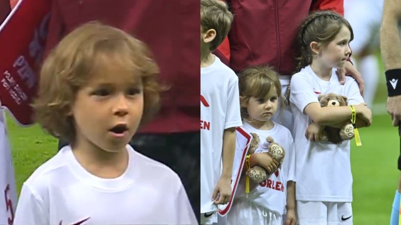 Dzieci Lewandowskiego i Szczęsnego na murawie