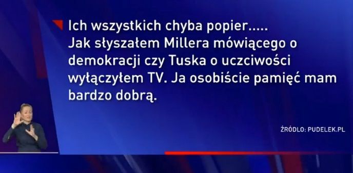 Screen z Wiadomości TVP