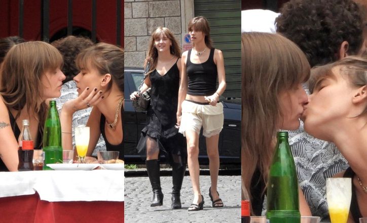 Victoria De Angelis z Maneskin całuje się z dziewczyną