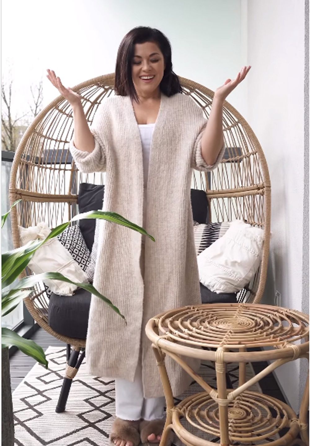 Katarzyna Cichopek urządziła balkon na wiosnę