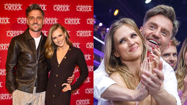 Agnieszka Kaczorowska i Marcin Rogacewicz razem na ściance