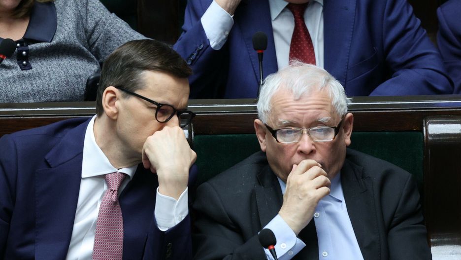 53. posiedzenie Sejmu IX kadencji
28.04.2022 Warszawa 53. posiedzenie Sejmu IX kadencji   Fot Jacek Dominski/REPORTER
n/z: Mateusz Morawiecki, Jaroslaw Kaczynski
JACEK DOMINSKI/REPORTER