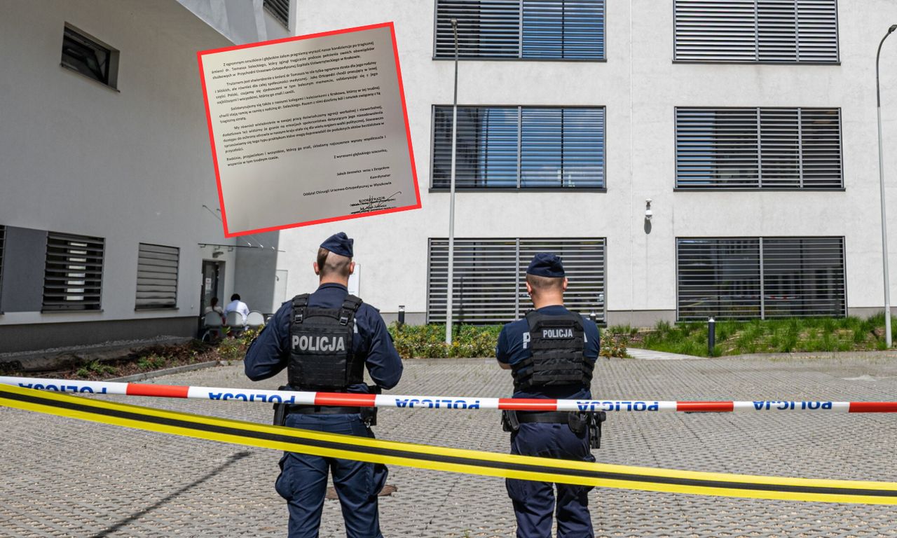 Ten list rozdziera serca. Lekarze jednoczą się po tragedii w Krakowie