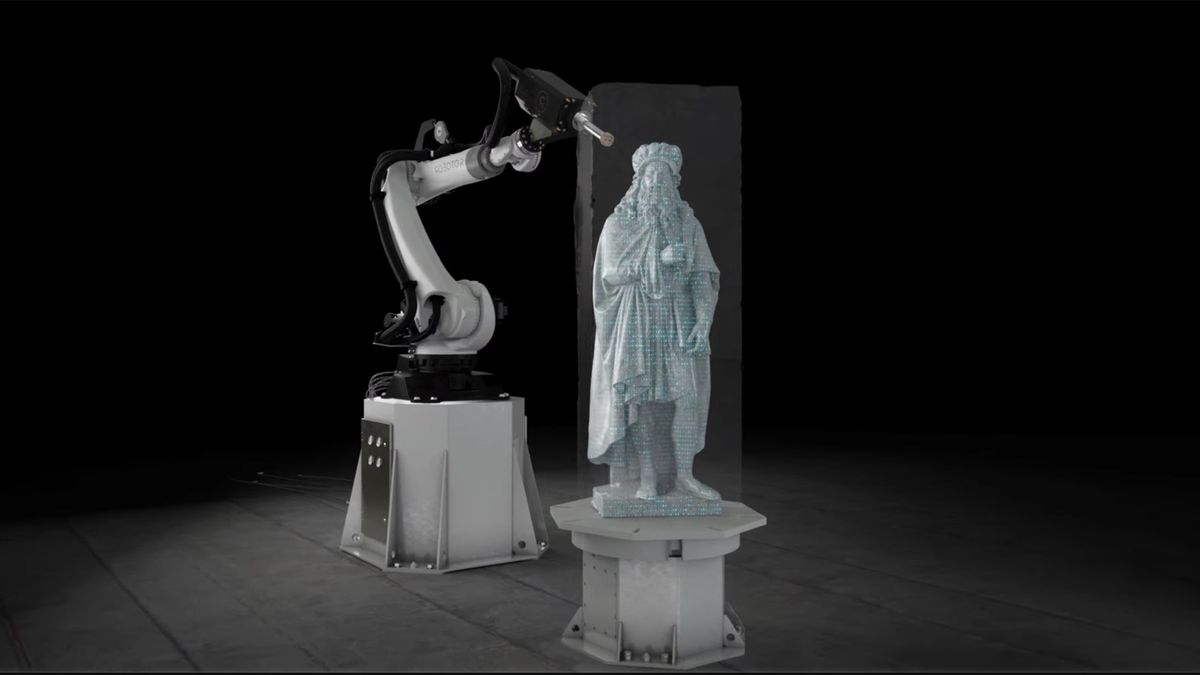 Robotor 1L potrafi wykonać 99 proc. pracy rzeźbiarza