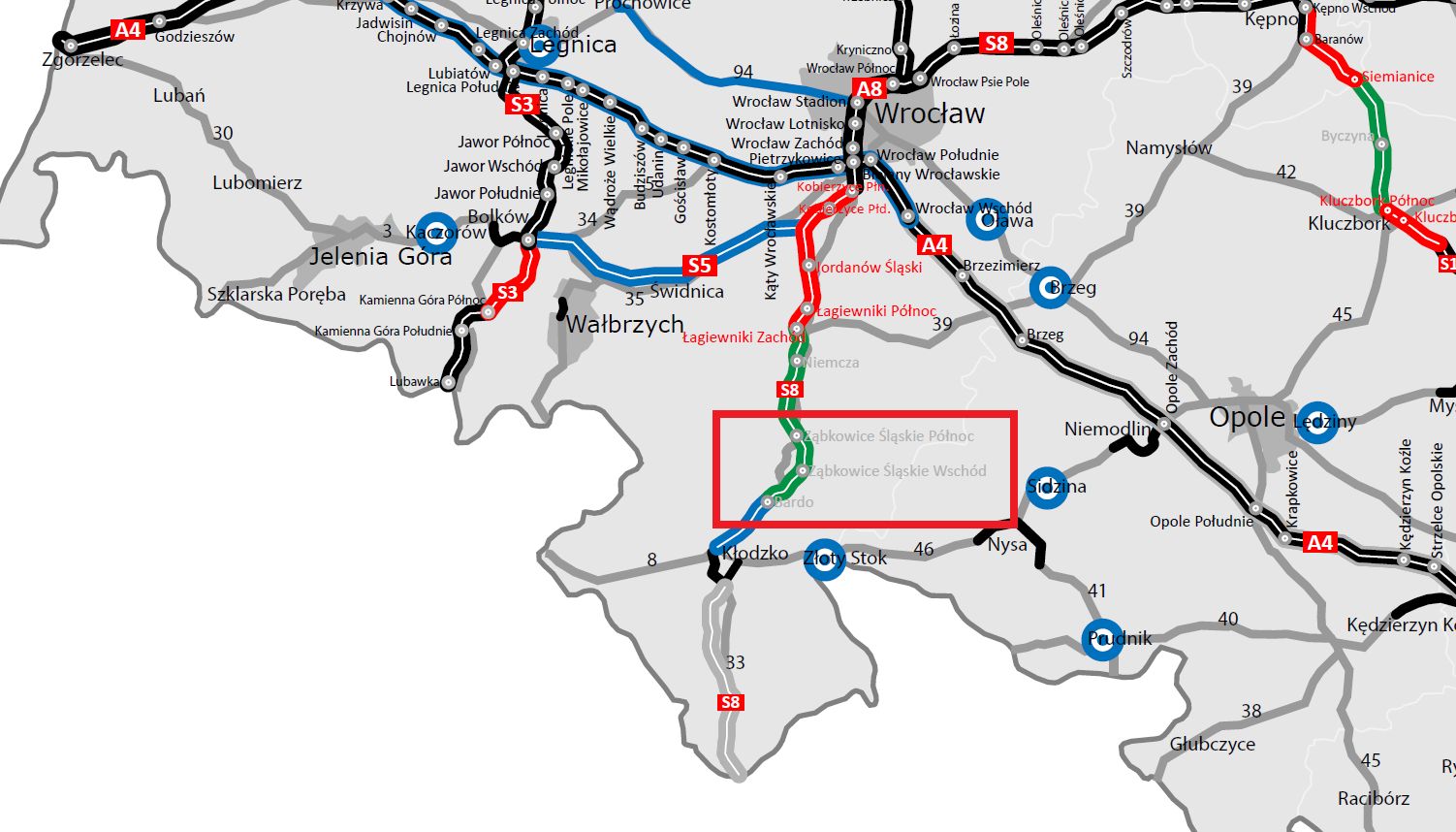 Odcinek, którego dotyczy podpisana w piątek umowa, został zaznaczony w ramce na czerwono