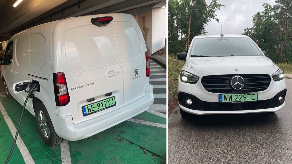 Peugeot e-Partner i Mercedes e-Citan to elektryczne furgony 