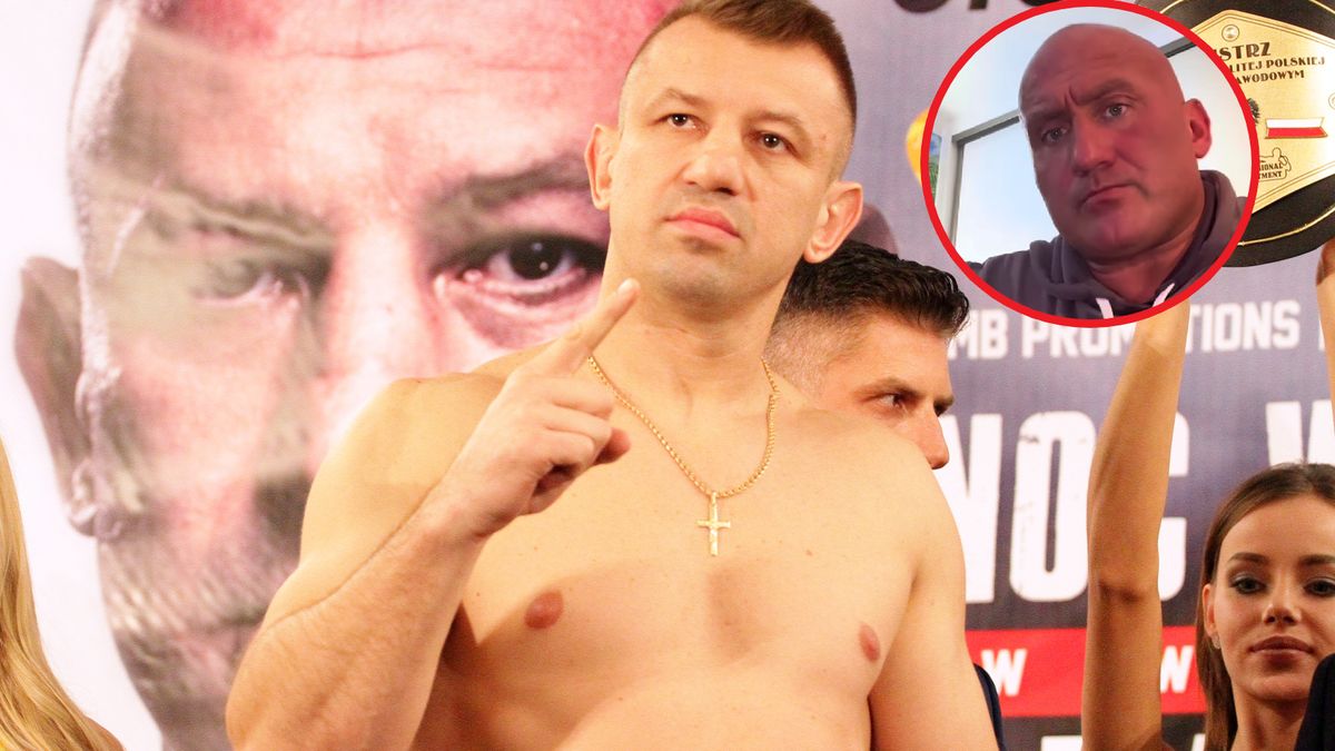 Na dużym zdjęciu Tomasz Adamek. W kółku Marcin Najman