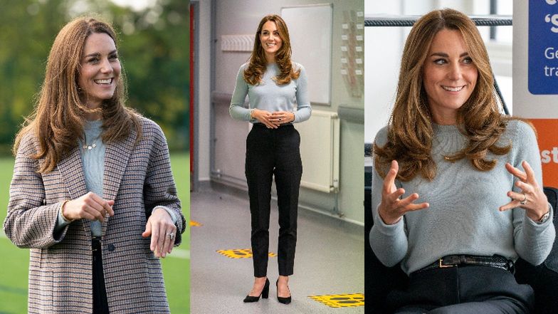 Kate Middleton krytykowana za brak maski podczas spotkania ze studentami: "NIEODPOWIEDZIALNE" (ZDJĘCIA)