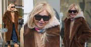 Monika Olejnik paraduje po mieście w futrze Z MISIA i z torbą za ponad 60 TYSIĘCY. Stylowa? (ZDJĘCIA)
