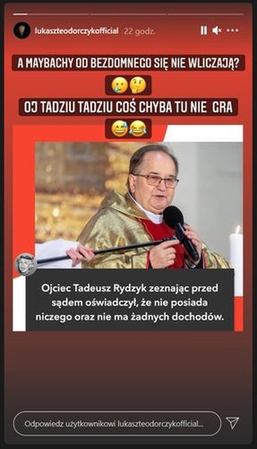 Łukasz Teodorczyk zareagował na słowa ojca Tadeusza Rydzyka