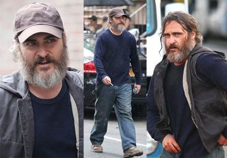 Zaniedbany Joaquin Phoenix przechadza się ulicami Brooklynu (ZDJĘCIA)
