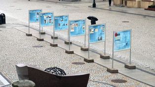Legnica: Wystawa plenerowa "Miasto przed srebrnym ekranem. Historia legnickich kin"
