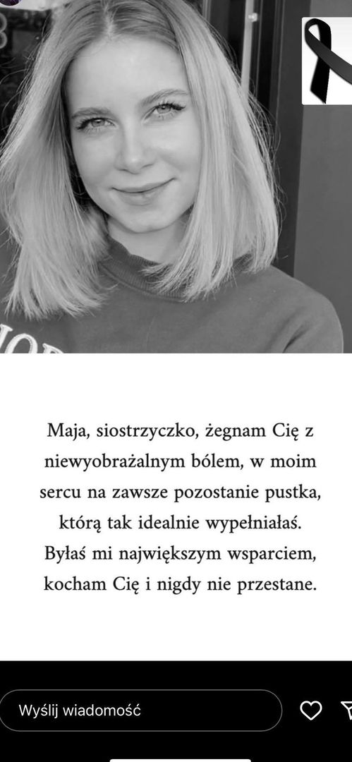 Screen ze stories siostry dziewczyny