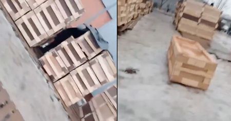 Dziesiątki trumien rosyjskich żołnierzy. Do sieci trafiło wideo