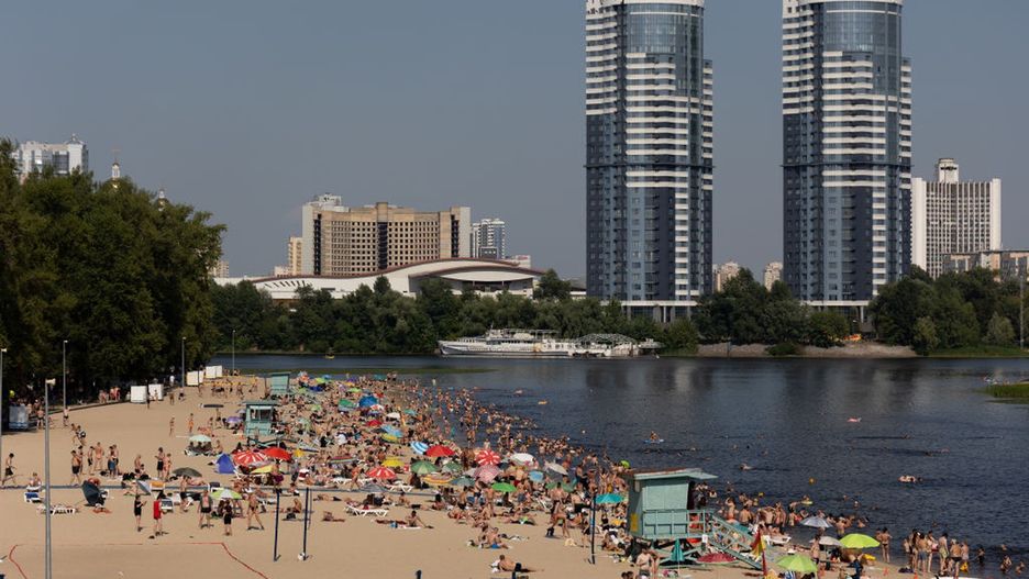 Tak wyglądały plaże w Ukrainie w lipcu br.