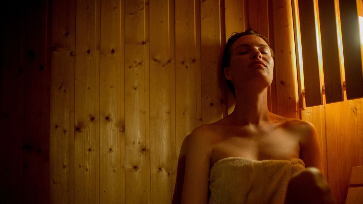 Woman relaxing in sauna
PhotoAlto/Frederic Cirou
heat, leaning against, mid adult woman, paris, relaxed, woman