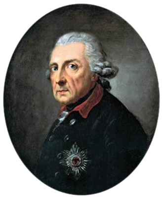 Fryderyk II, portret autorstwa Antona Graffa (1781), zbiory muze