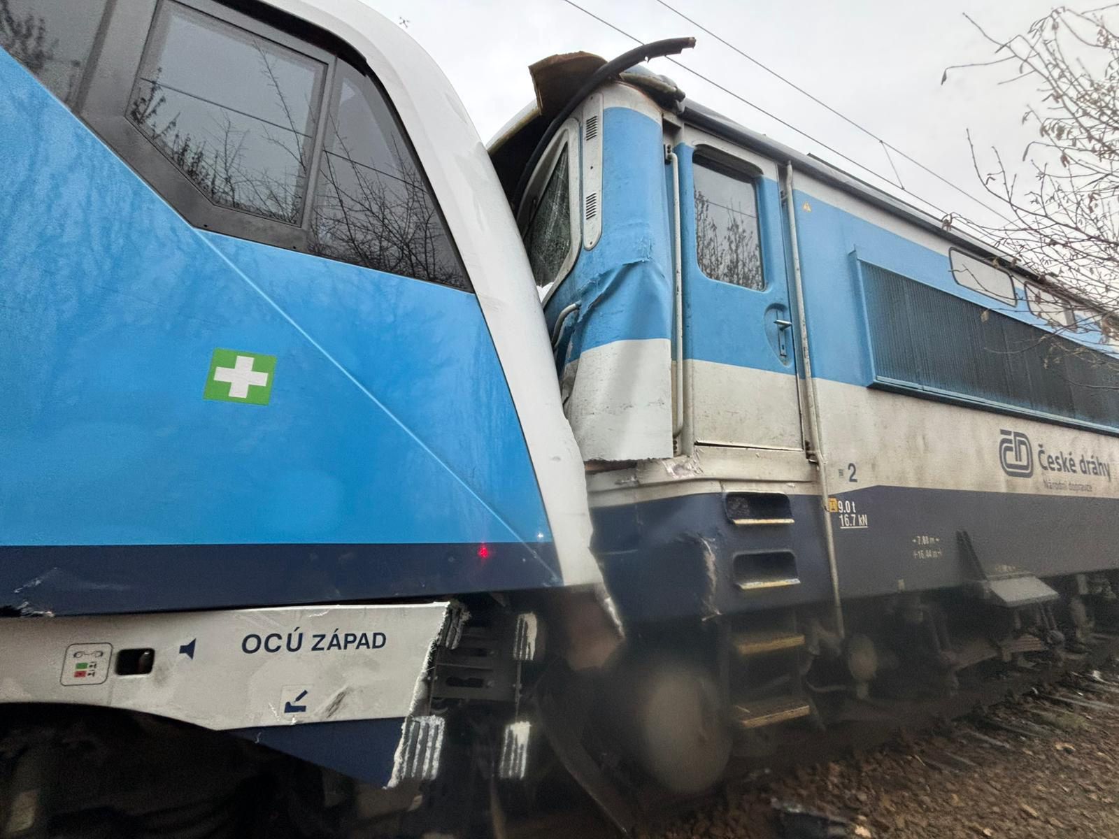 Zderzenie pociągów w Czechach