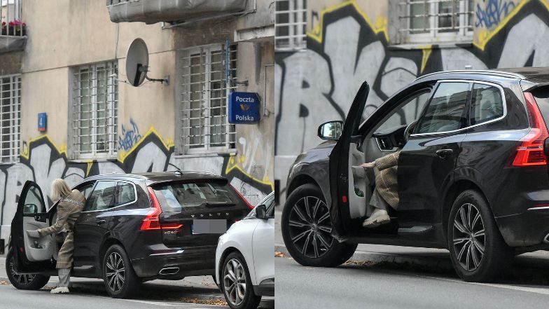 Małgorzata Foremniak parkuje na zakazie i pędzi na zakupy