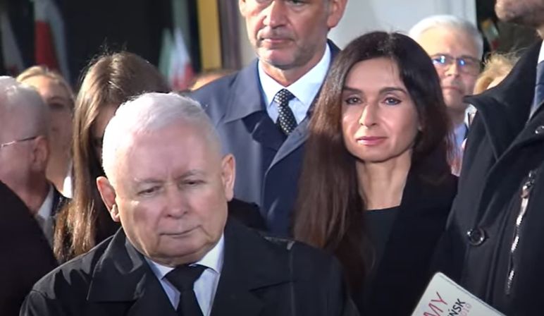 Jarosław Kaczyński i Marta Kaczyńska