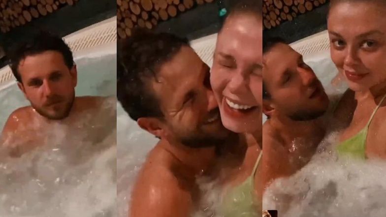 Joanna Opozda i Antoni Królikowski w jacuzzi
