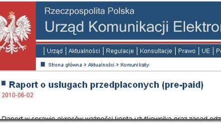 UKE: oferty usług przedpłaconych nadal niezbyt dobre 1