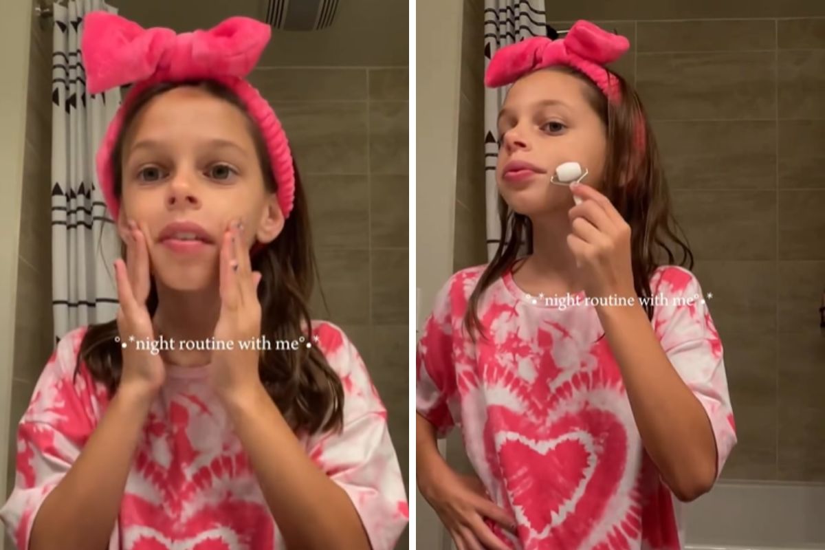 10-latka ma swoją wieczorną rutynę pielęgnacyjną. Internauci oburzeni